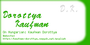 dorottya kaufman business card